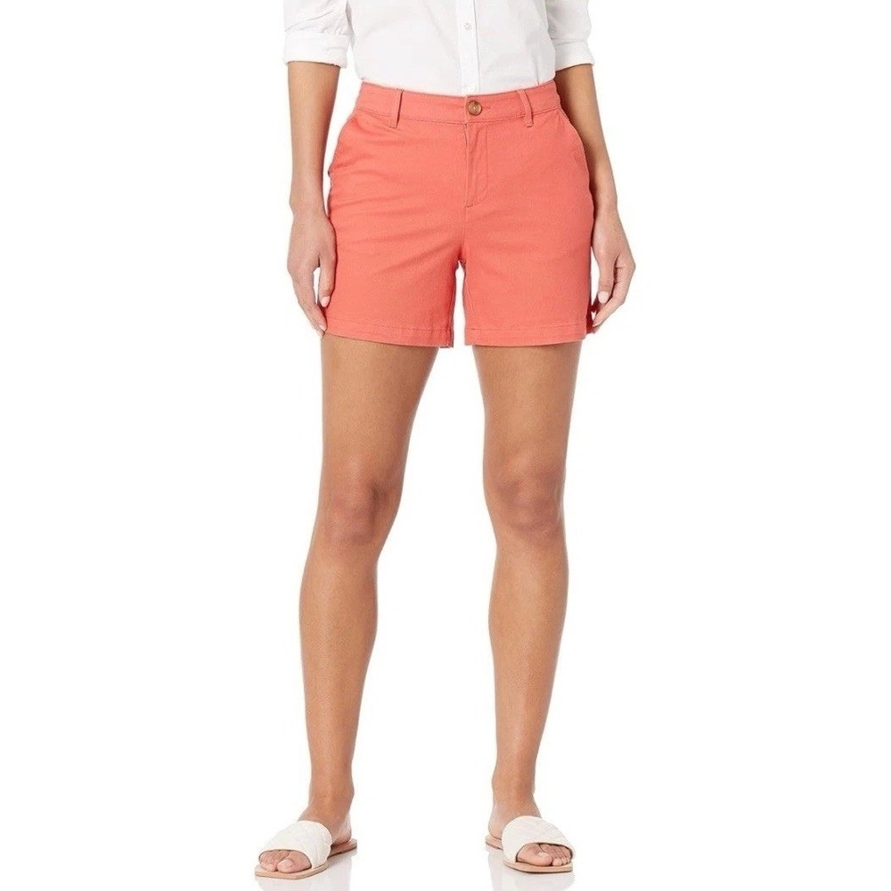 Coral Pink Amazon Essentials Khaki Shorts 5" Inseam Size 40W C1148
